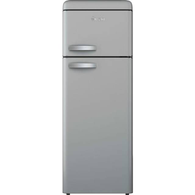 Swan Retro SR11010GRNE 150cm High 70/30 Small Fridge Freezer - Grey - E Rated