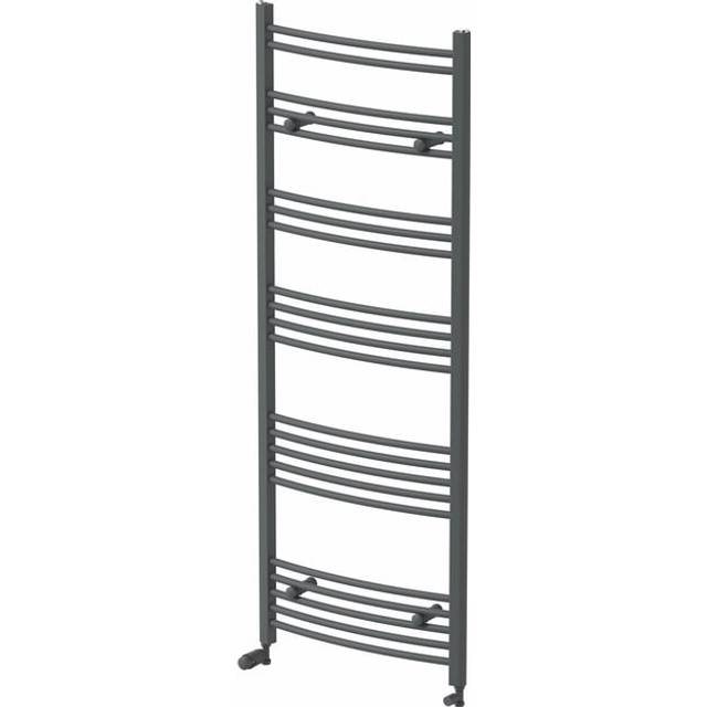 DuraTherm Curved Heated Towel Radiator Anthracite - 1600 x 600mm