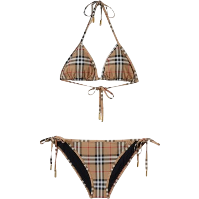 BURBERRY Cobb Bikini Set - Brown