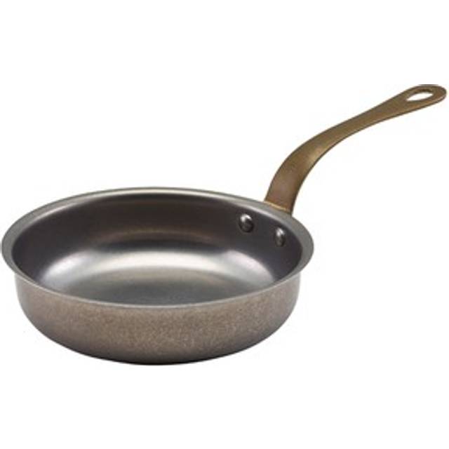 Genware Frypan Vintage Stainless Steel Mini Frying Pan 13.5 X 3.75cm - Pack Of 6