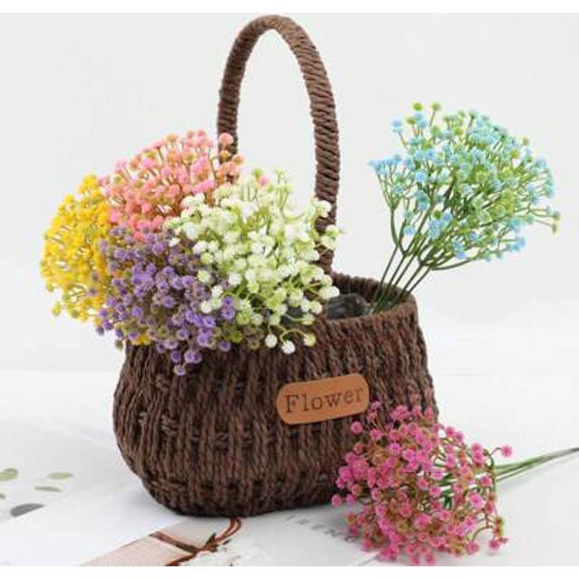 SHEIN 1/6/12/24/36/48/60pcs/Bundle Luxury Artificial Breathing Flowers In 6 Colors, Realistic & Long-Lasting Artificial Gypsophila Flowers Bouquet With Stem