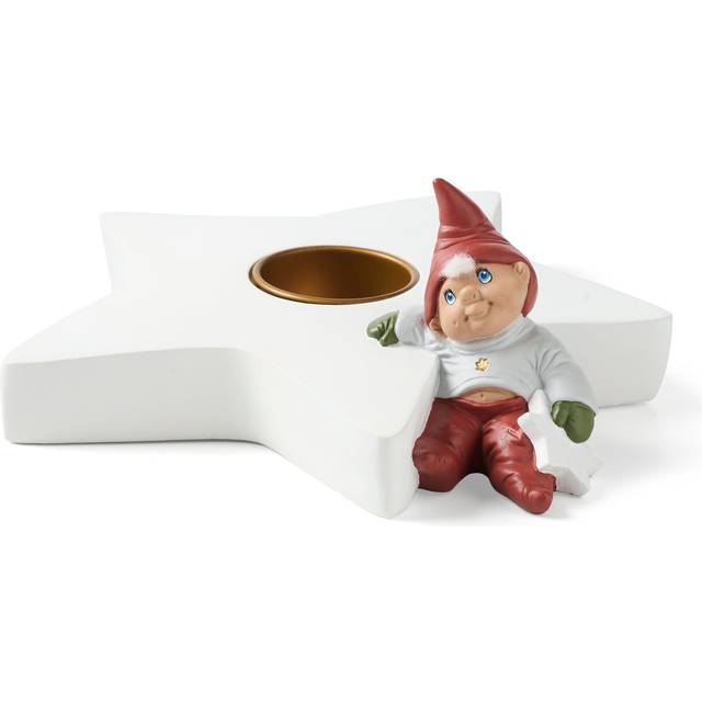Klarborg Kalenderstage Anker H 7.5 cm Polyresin Hvid Lysestage