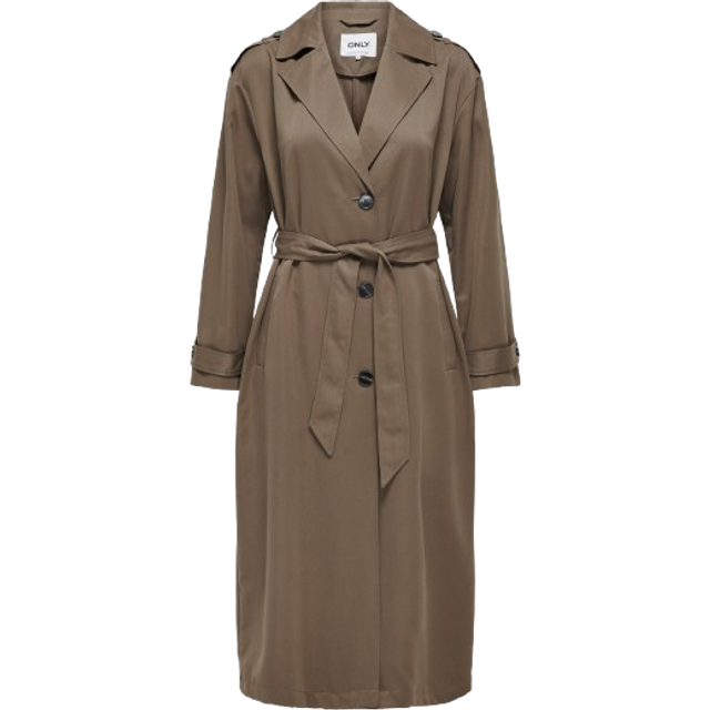 Coat x-long woman Only Line - Marron