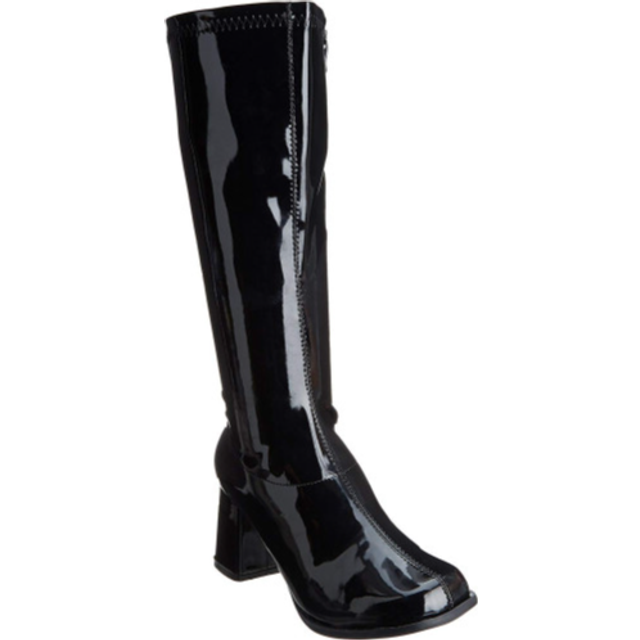 Black Gogo Costume Boots For Women | Gogo Boots (9)