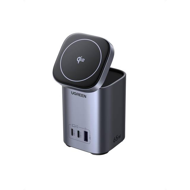 UGREEN X555 4-in-1 Trådlös Laddstation 65W – Grå