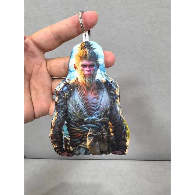 (Yellow) Black Myth Wukong Sound Key Chain Boys Schoolbag Decorations Game Gift Supplies