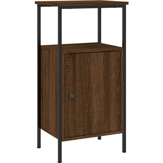 Vidaxl - Bedside Cabinet Brown Oak 41x31x80 cm Engineered Wood