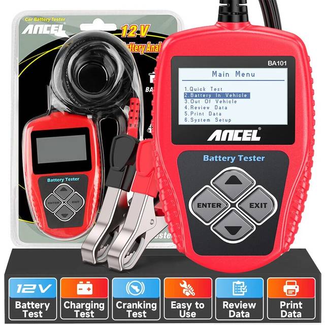 Dacia sandero 12v car battery tester scanner charging test analyser ba101