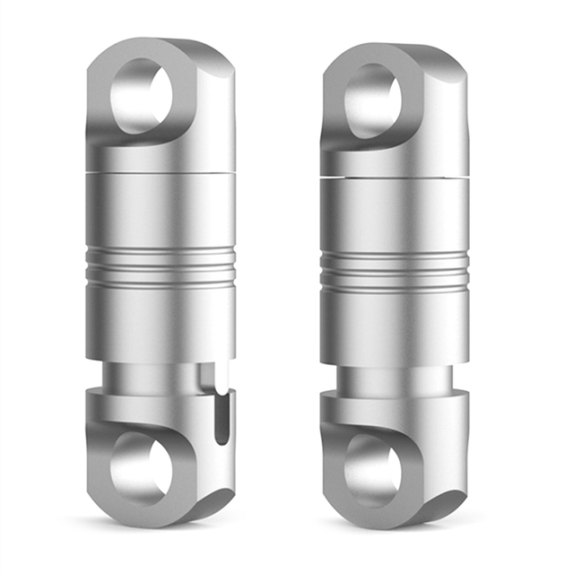 2PCS Titanium Alloy Rotating Ring Buckle Keychain Waist Belt Spring Lock Keyring Outdoor Tool
