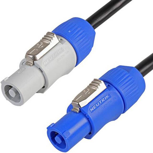 5m 3 Core Neutrik Powercon Link Power Cable Dmx Lighting Speaker Equipment Lead