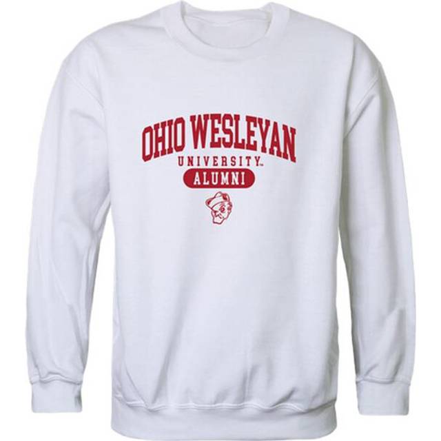 W Republic 560-564-WHT-02 Ohio Wesleyan University Bishops Alumni Fleece Sweatshirt, White - Medium
