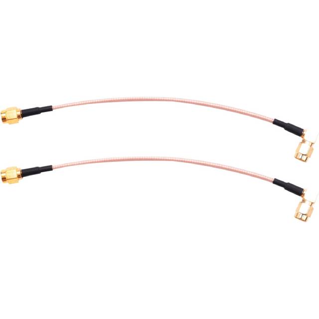 2pcs 6 inch SMA Male to SMA Right Angle Male Plug Jumper Pigtail Cable RG316