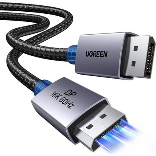 UGREEN 16K DisplayPort Gaming DP Supports DisplayPort up to High Nylon Braided Compatible with and Displays Cable, DP2.1 Standard, Cable, 2M,