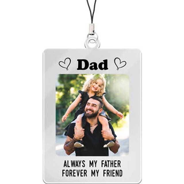 Personalised dad keyring photo gift dad keychain birthday gifts for dad him