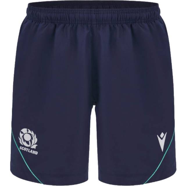 '24-'25 Scotland Rugby Bermuda Travel Shorts (Navy) Men's XL Polyester Made By: Macron