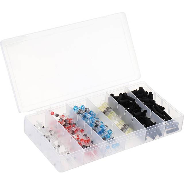 250PCS Solder Seal Wire Connectors Waterproof Heat Shrink Butt Connectors Solder Ring