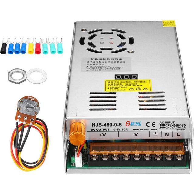 (0-300V 1.6A) 480W Digital Display Switching Power Supply Adjustable Voltage 110/220V AC to 5V 12V 24V 36V 48V 60V 80V 120V 160V 220V 300V
