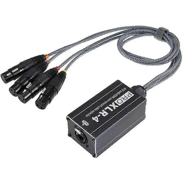 (As show, One size) RJ45 to XLR Female Audio Cable Network DMX Splitter compatible with Snake Cable Network Extension of Stage or S