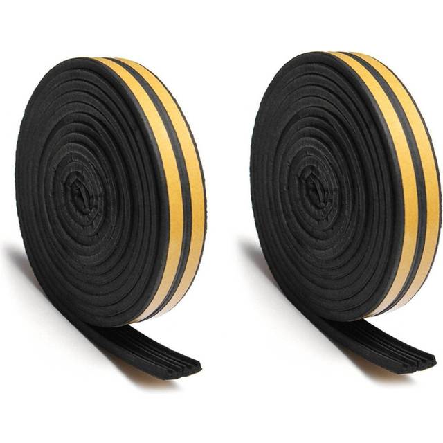2X E Type Window Seal Door Seal Gasket Strip Sealing Tape 5M Black
