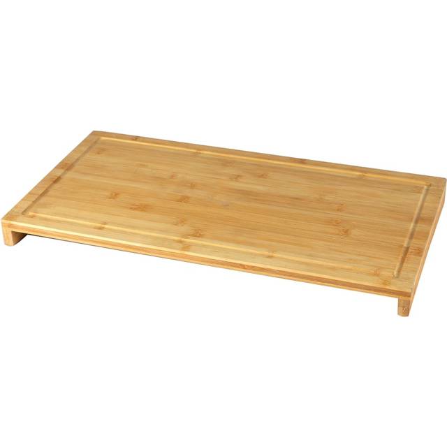 Wooden Cutting Chopping Board Rectangle With Legs Service Tray Hob Protector