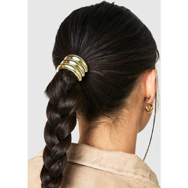 Womens Chunky Gold Hair Cuff - One Size, Gold
