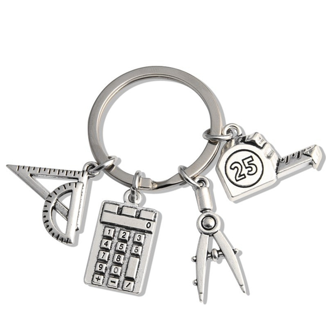 10 Pcs Graduation Gifts Keychain, Key Ring, Chain for Teacher Student DIY Jewelry Handmade