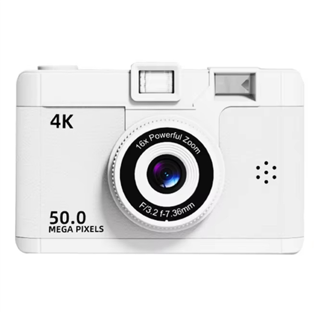 4K Retro Digital Camera with WIFI Wireless Transmission 16x Zoom Video Instant Thermal Flash&Filt,C