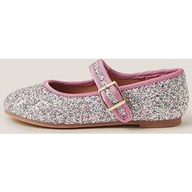 Monsoon Kids' Glitter Buckle Ballet Shoes