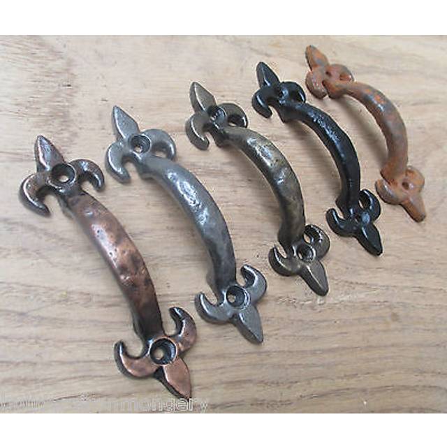 4" cast iron kitchen cabinet door cupboard drawer country pull handles