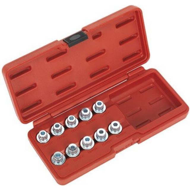 Sealey SX208 Locking Wheel Nut Key Set 10pc - BMW & Mini