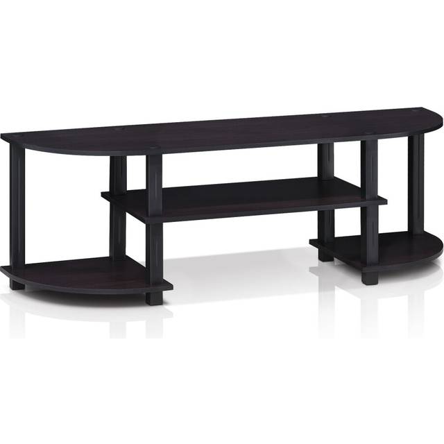 Furinno Turn-S-Tube Wide TV Entertainment Center, TV Unit, TV Stand, Dark Walnut