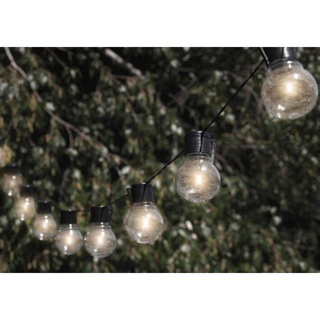 Solar-Powered Festoon String Light LED Retro Bulb Fairy Hanging Lamp Outdoor