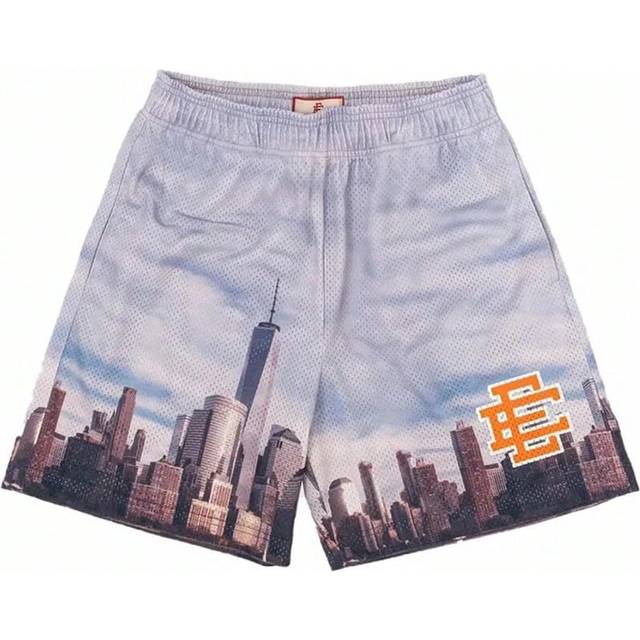 (gray fangzi, XXXL) 2025 EE Eric Emanuel Basic Shorts NEW men's casual shorts fitness sports pants summer gym workout Men Classic GYM Mesh Shorts