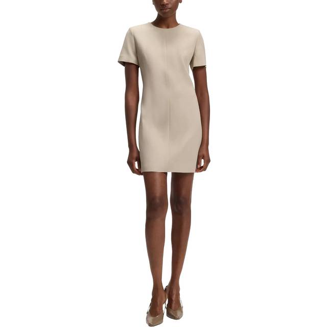 Shift dress in soft crepe