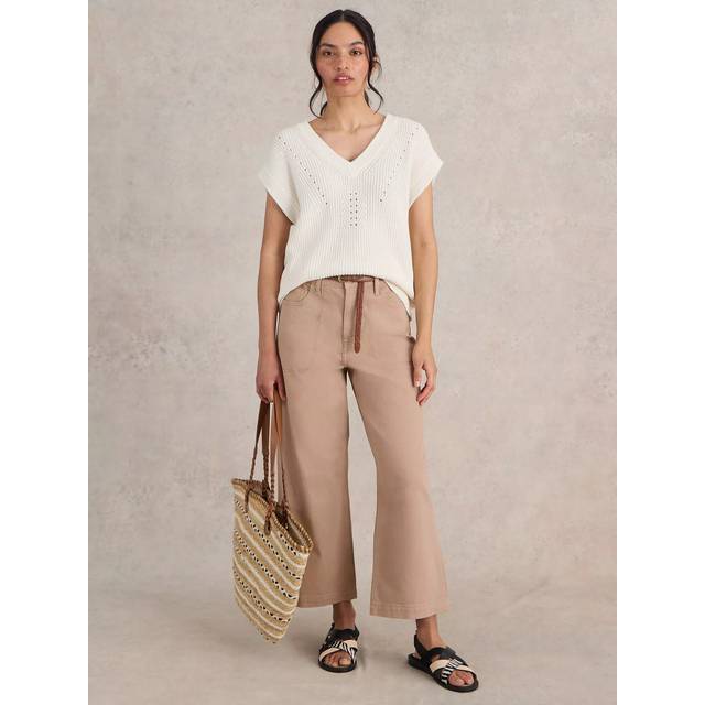 White Stuff Tia Wide Leg Crop Jeans