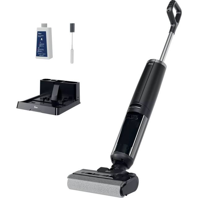 HOOVER HW3 Turbo Clean Upright Hard Floor Cleaner - Black & Silver, Black,Silver/Grey