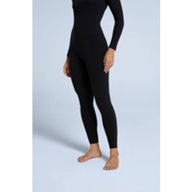 'Blaze' Warm and Cosy Lightweight Comfy Baselayer Thermal Leggings - Jet Black - 14