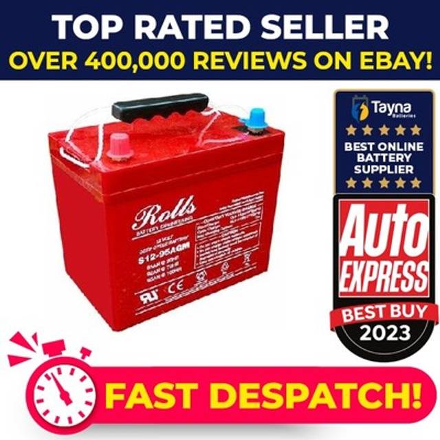 Rolls S12-95agm Deep Cycle Series 12 Volt Battery