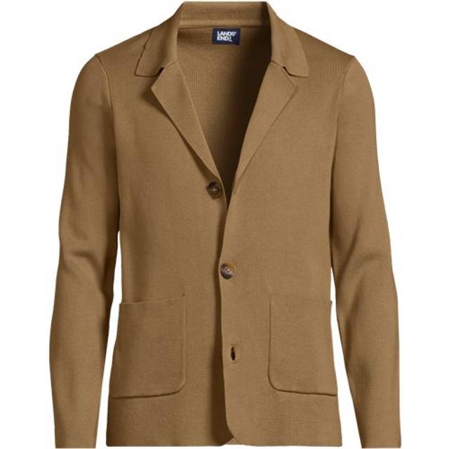 Fine Gauge Sweater Blazer - Camel - XL