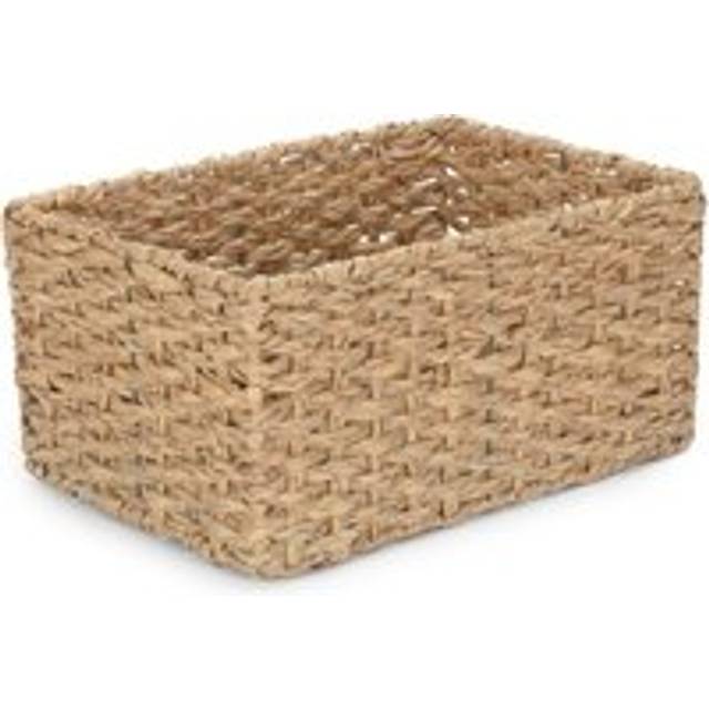 Large Thatch Grass Woven Storage Basket - Green