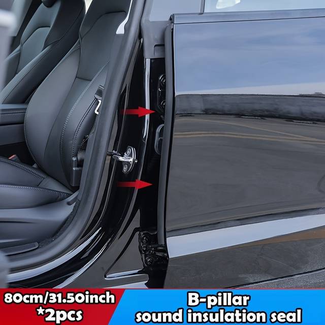 TEMU Door Edge Seal Strip - " Black Rubber Weatherstrip, Waterproof & Soundproof Auto Trim For All Vehicles, Sealant Strip