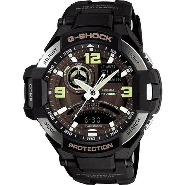 CASIO G-Shock Gravitymaster 'Black' GA-1000-1B - Free