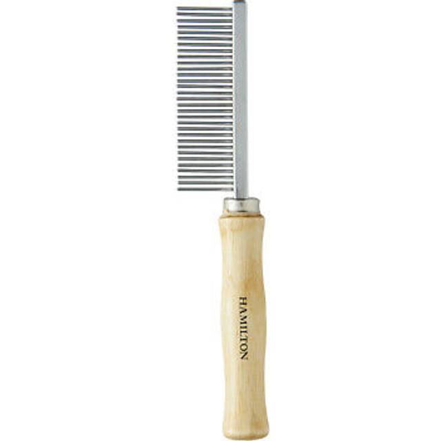 Hamilton wooden handle paint brush comb