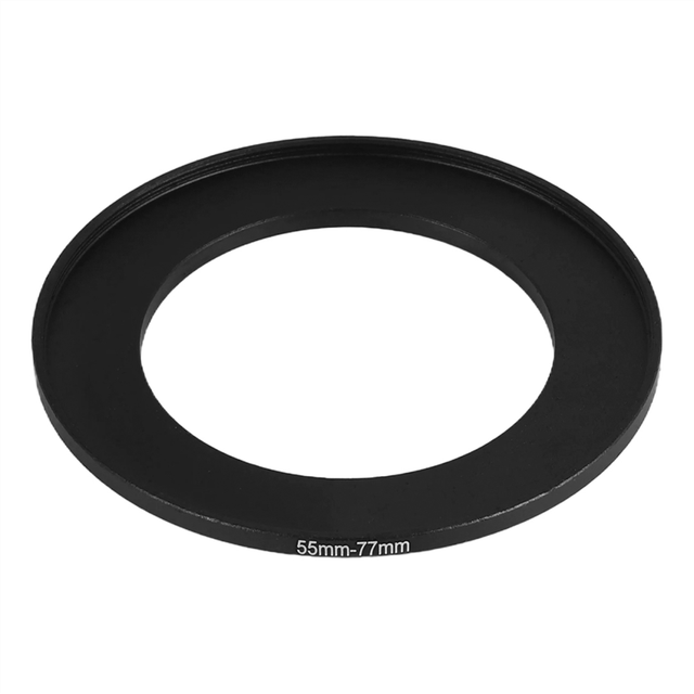Metal 55mm-77mm Camera Step Up Filter Ring Adapter 55-77