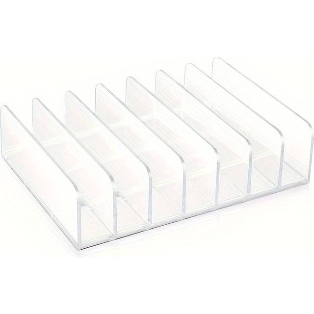 TEMU Sleek Transparent Dvd/cd Organizer - Space-saving Storage Stand With Easy Viewing For Home Office Entertainment Collection, Perfect Christmas Gift