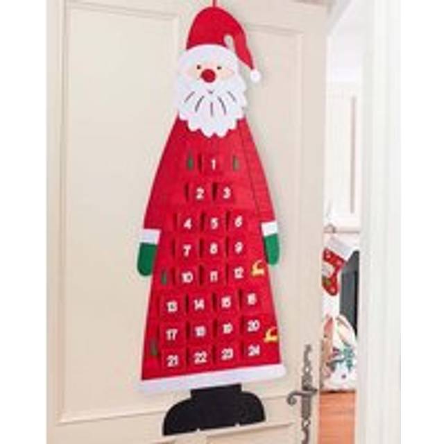 Luxury Hurry Up Santa Large Christmas Décor Christmas Advent Calendar for Kids - Red - One Size