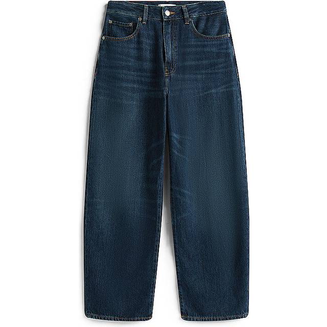 Mid Rise Relaxed Barrel Leg Jeans