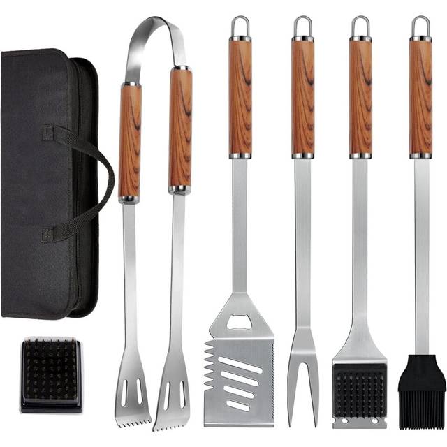 KALAHOL BBQ Tools Set 7-in-1 Stainless Steel Kit