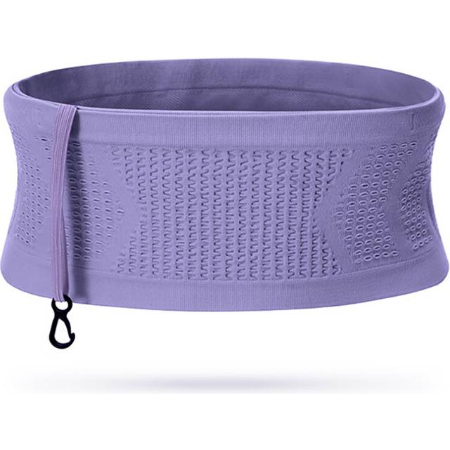 (Purple, S) Running Waist Belt Bag Seamless Invisible Unisex Sports Fanny Pack Mobile Phone Bag Gym Running Fitness Jogging Run Cycling Bag