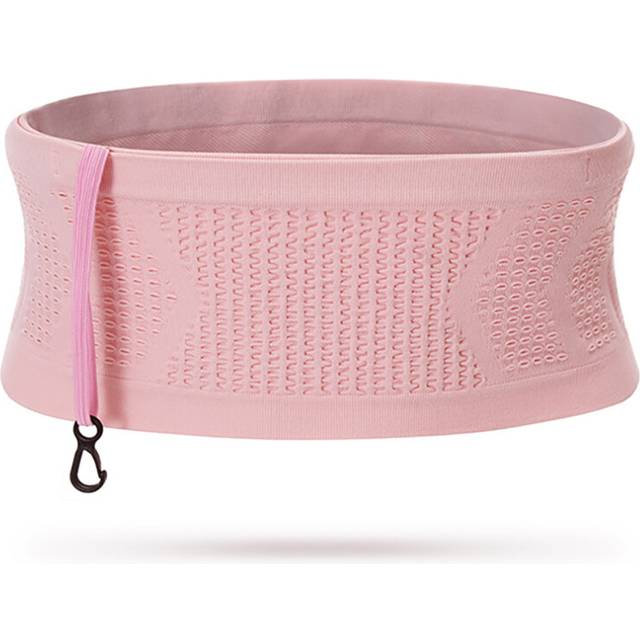 (Pink, S) Running Waist Belt Bag Seamless Invisible Unisex Sports Fanny Pack Mobile Phone Bag Gym Running Fitness Jogging Run Cycling Bag